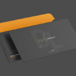 DL Envelope Mockup in 4 Different Shots
