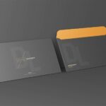 DL Envelope Mockup in 4 Different Showcases