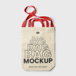 Double Handle Tote Bag Mockup