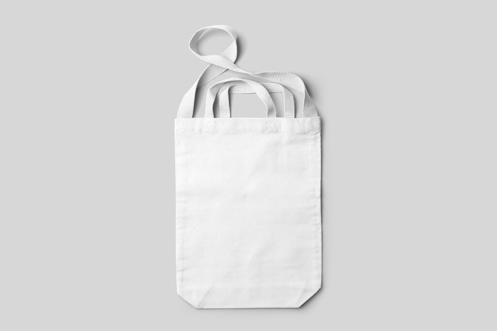 Double Handle Tote Bag Mockup