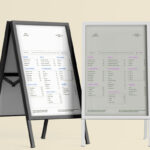 Double Menu Stand Mockup