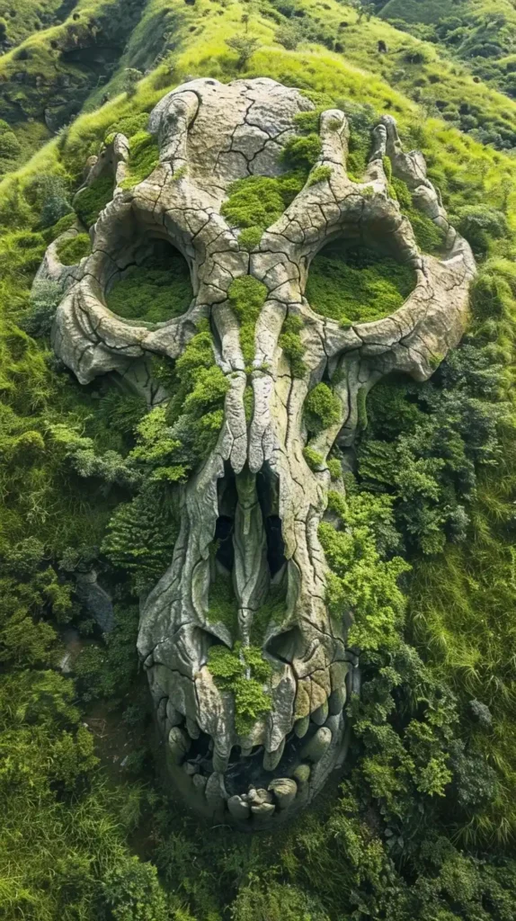 Dragon Skull Mountain Aerial