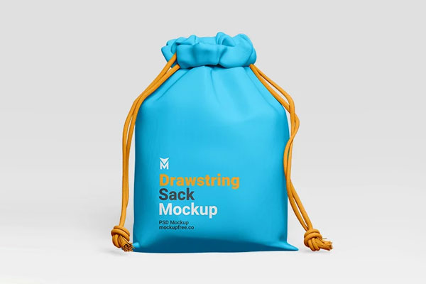 Drawstring Sack Mockup