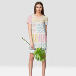 Dress Mockup Featuring a Woman Wearing it in Front View