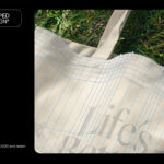 Dropped Tote Bag on Grass Mockup
