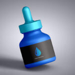 Dropper Bottle Tilted on the Floor Mockup