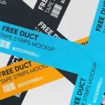 Duct Tape Strips Mockup