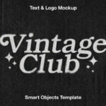 Dusty Halftone Print Text Effect / Logo Mockup