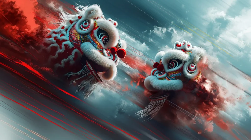 Dynamic Lion Dance Battle