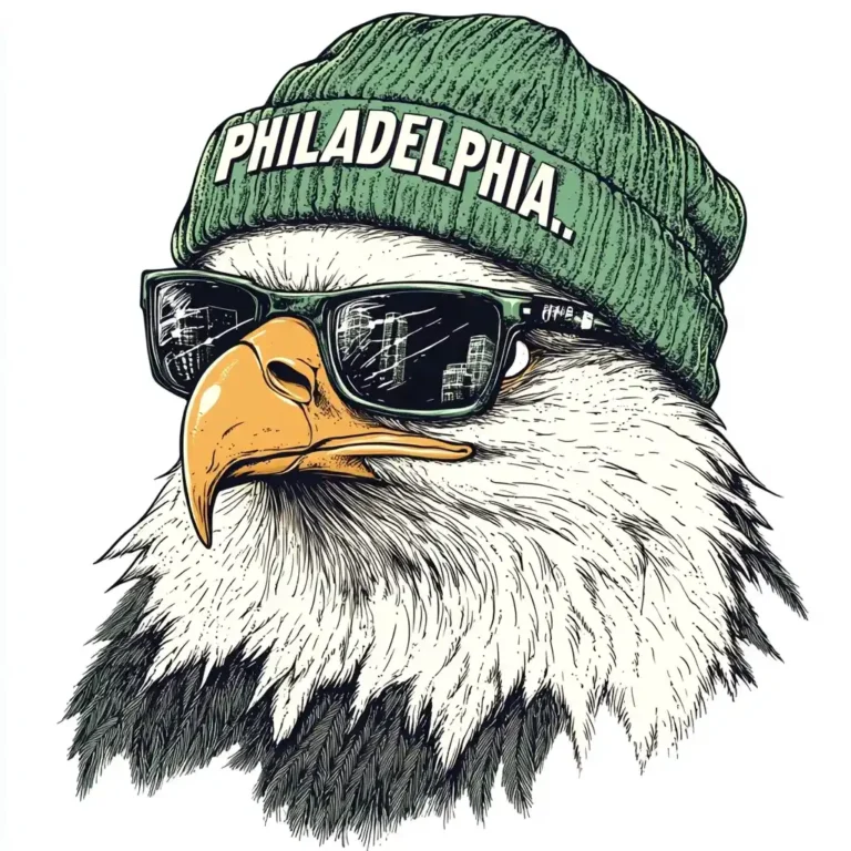 Eagle in Beanie Vector