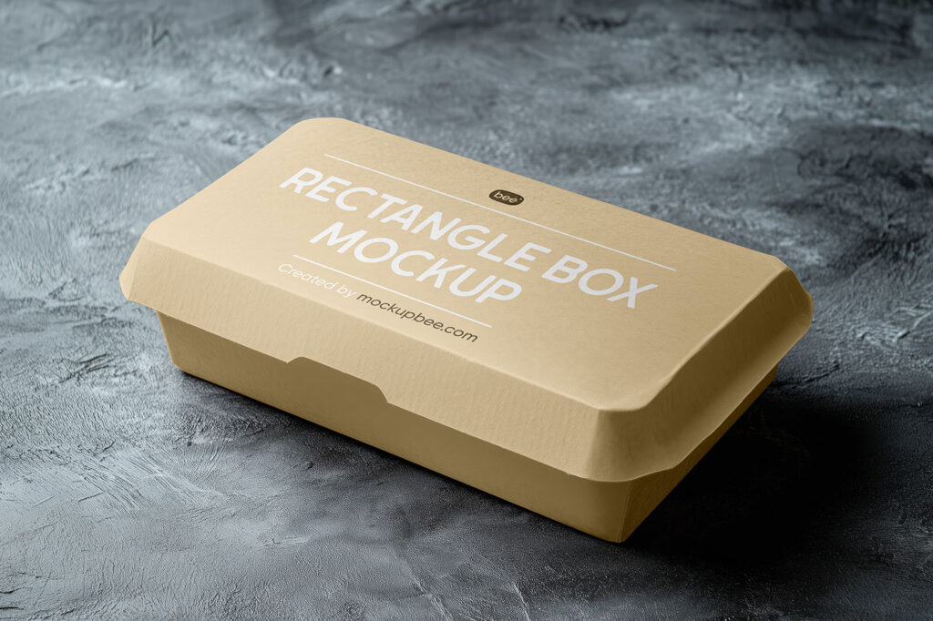 Eco Paper Food Box Mockup