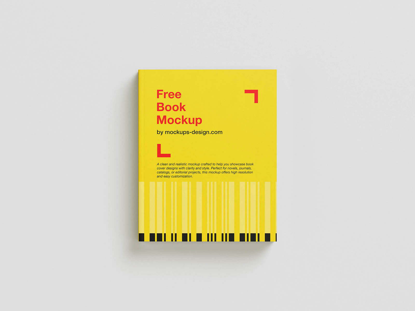 Free Editorial Book Mockup PSD Template