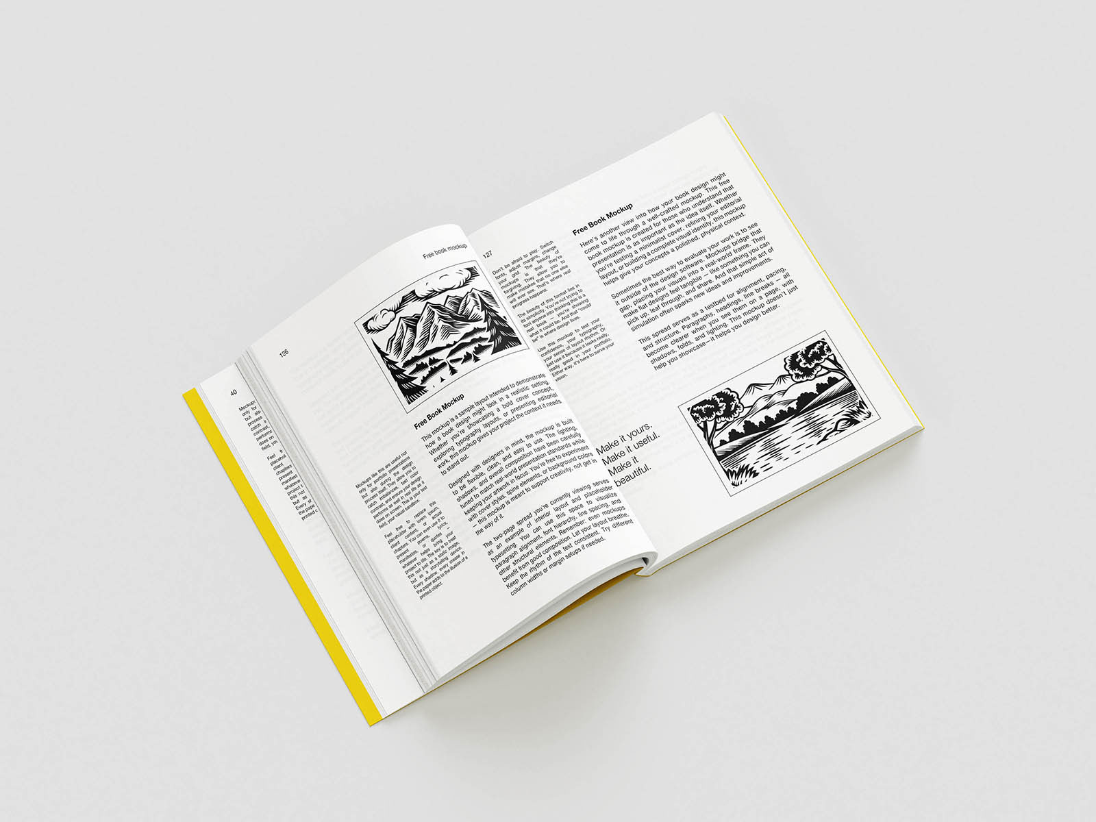Free Editorial Book Mockup PSD Template