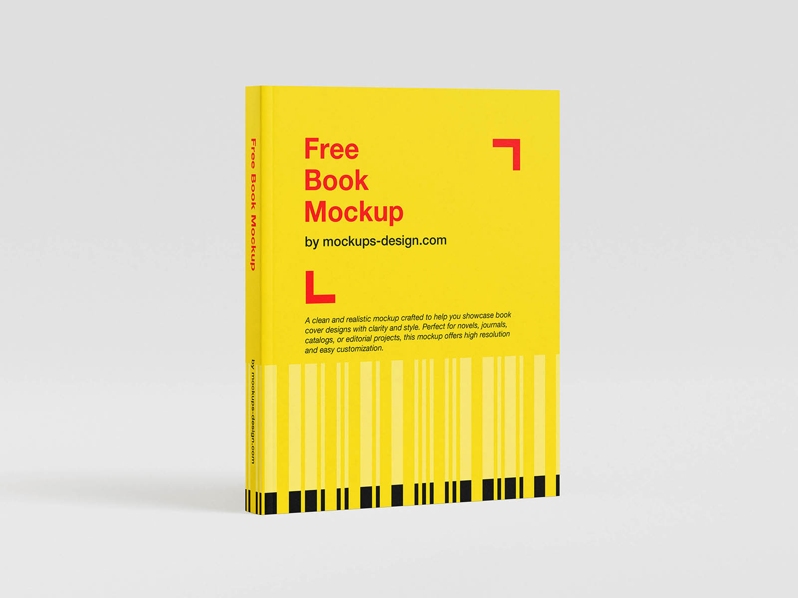 Free Editorial Book Mockup PSD Template