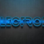Electro 3D Text Effect