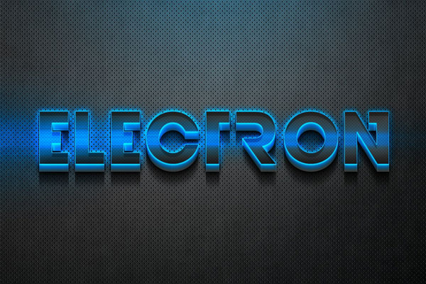 Electro 3D Text Effect