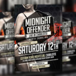 Elegant Band and Theater Show Flyer Template in Black