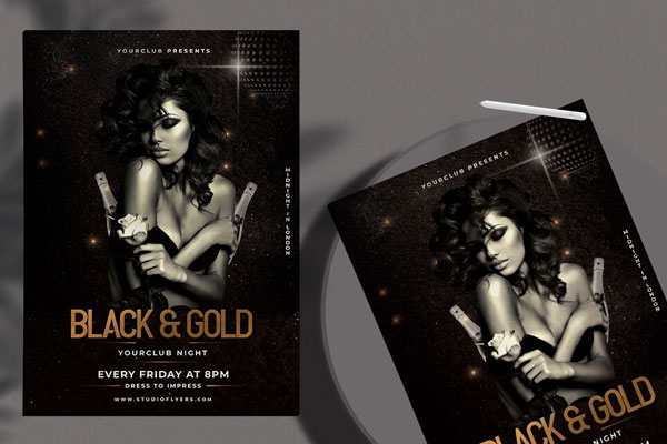 Elegant Dance Club Event/Party Flyer Template