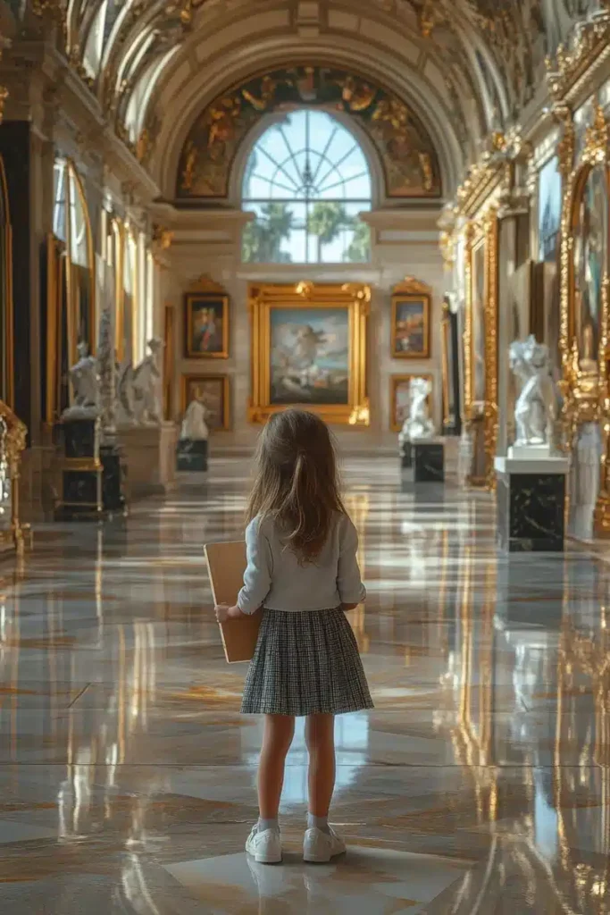 Elegant Gallery with Child