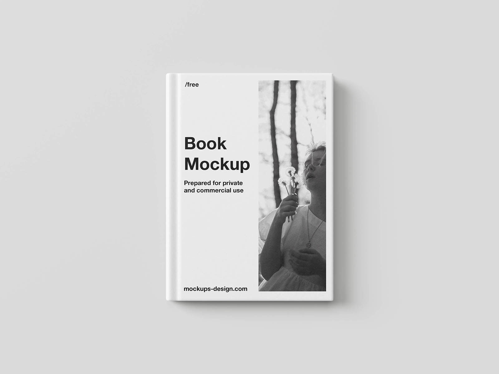 Free Elegant Hardcover Book Mockup PSD Template