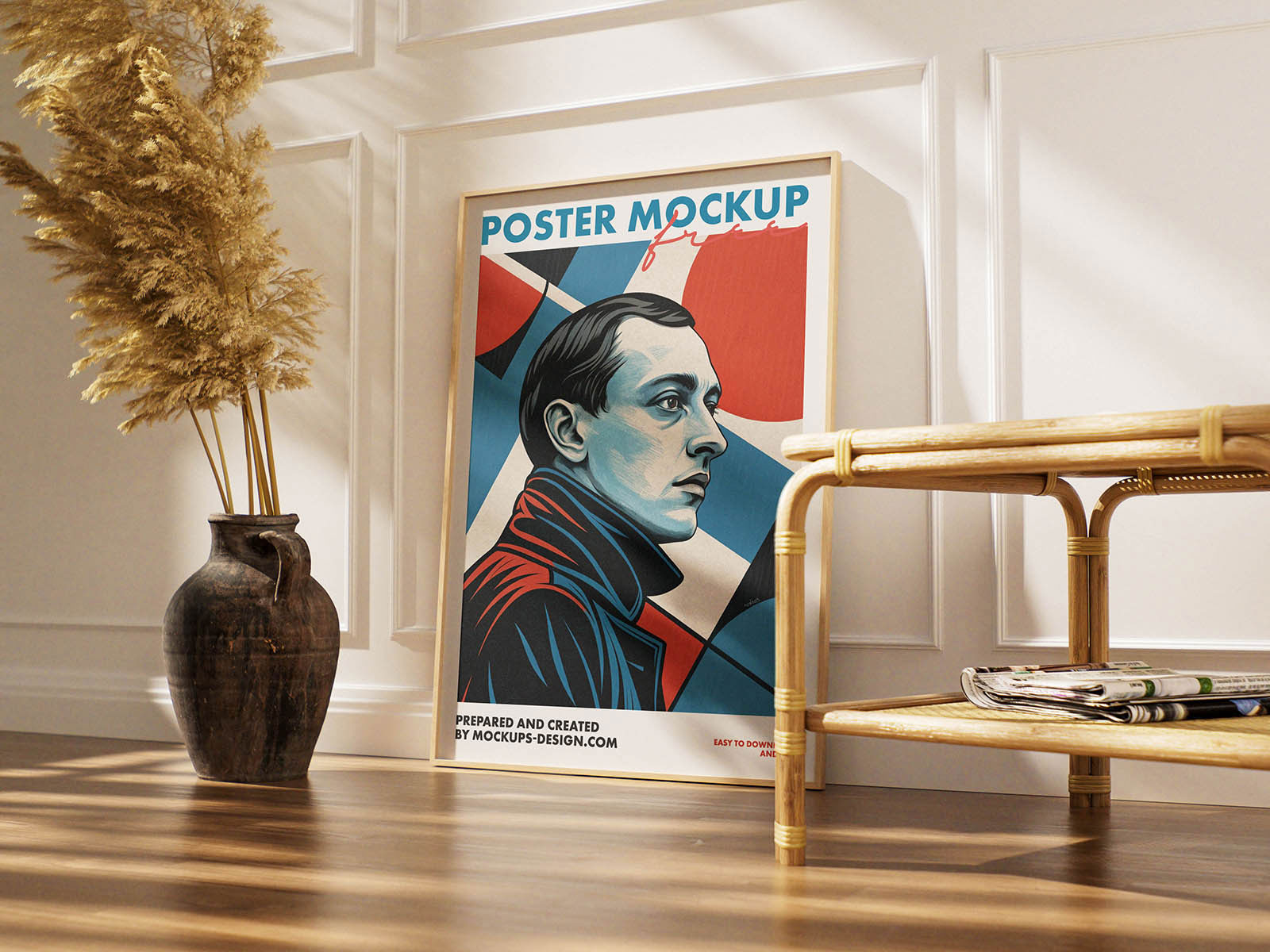 Free Elegant Interior Poster Mockup PSD Template
