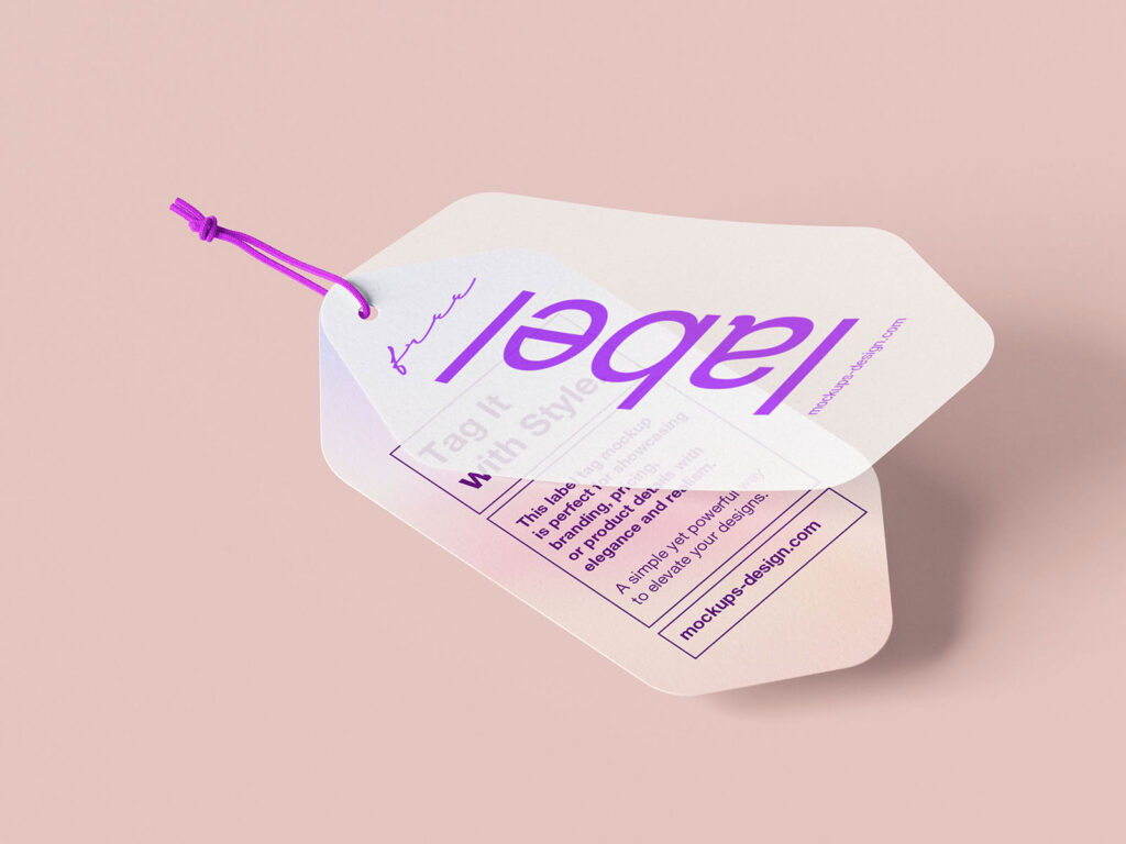 Elegant Label Tag Mockup
