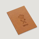 Elegant Leather Menu Mockup