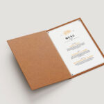 Elegant Leather Menu Mockup