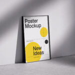 Elegant Poster Mockup on The Floor
