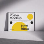 Elegant Poster Mockup on The Floor