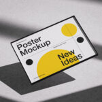 Elegant Poster Mockup on The Floor
