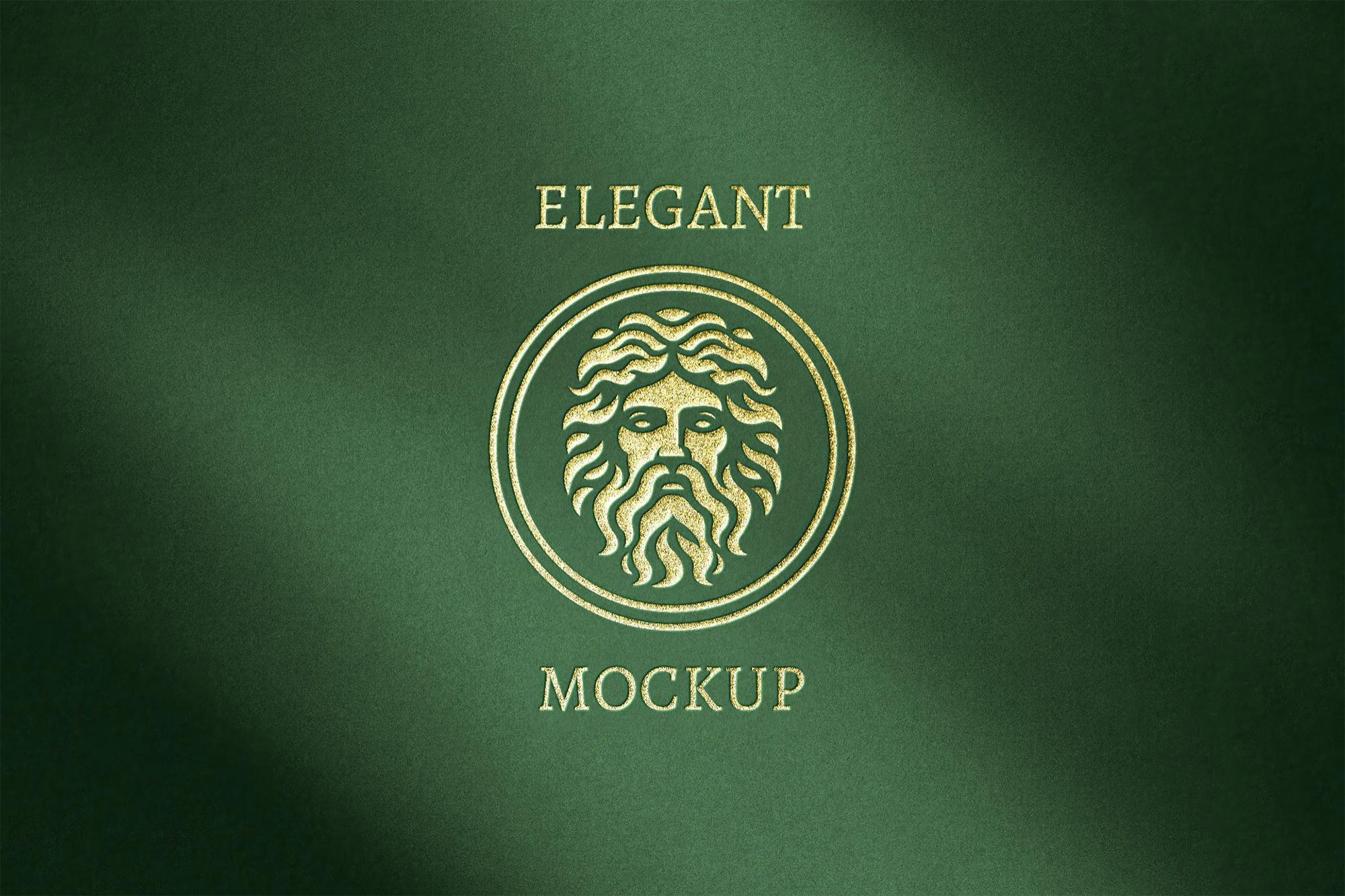 Free Elegant Shadow Overlay Logo Mockup PSD Template