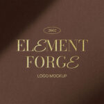 Elegant Shadow Overlay Logo Mockup