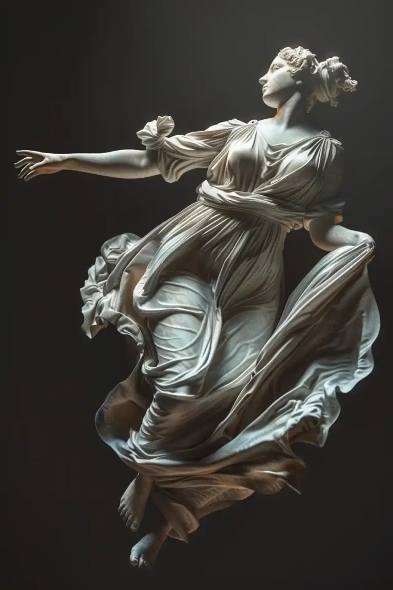 Elegant Woman in Greek Style ai prompt preview