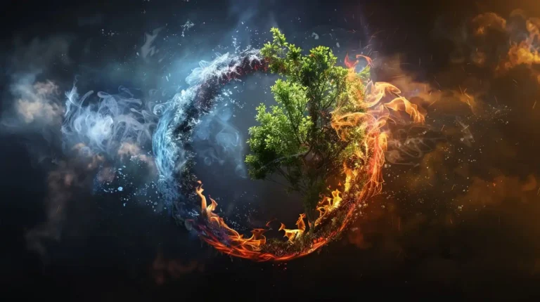 Elemental Circle in Dark ai prompt preview