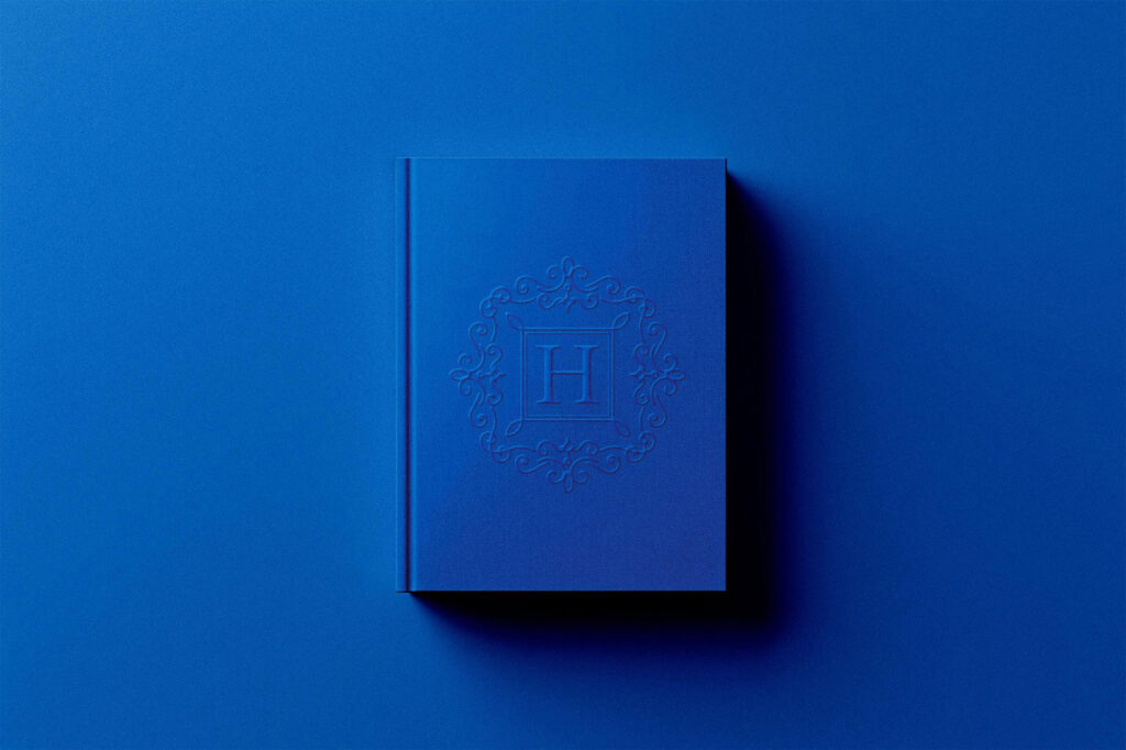 Embossed Book Cover Mockup