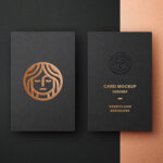 Elegantly Embossed Business Card Mockup