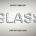 Embossed Glass Text Effect / Logo Mockup