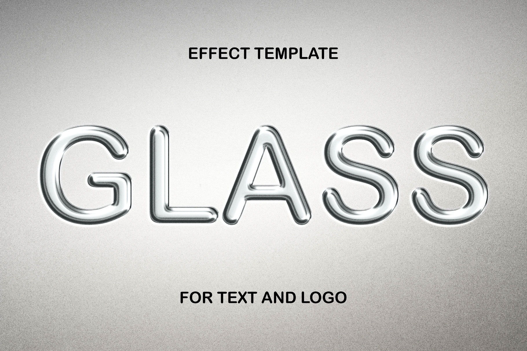 Free Embossed Glass Text Effect / Logo Mockup PSD Template