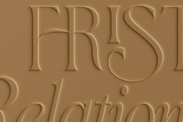 Embossed Effect for Text and Logos