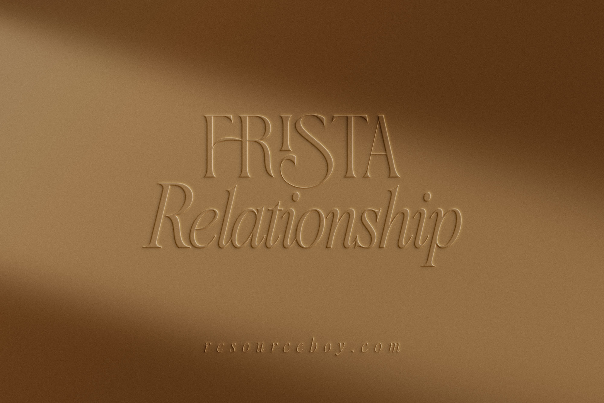 Free Embossed Text Effect PSD Template