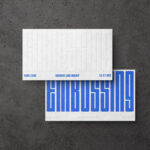 Embossing Business Card Mockup