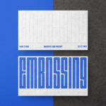 Embossing Business Card Mockup