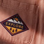 Embroidered Badge Mockup in Close-up Sight