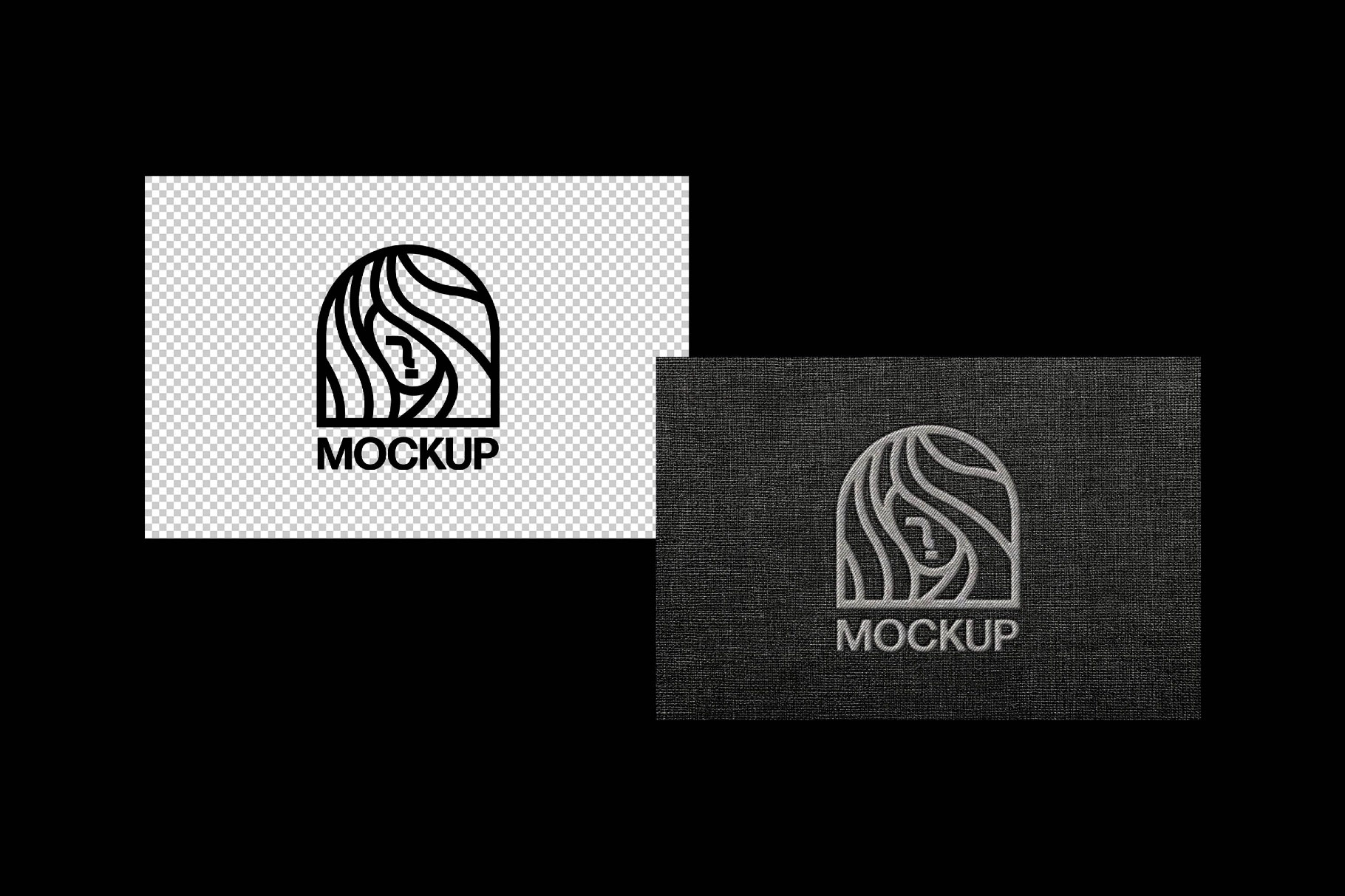 Free Embroidered Logo Mockup PSD Template