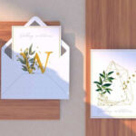 Envelope and Letterhead on a Wooden Surface Mockup