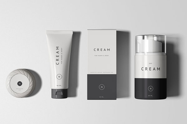 Essential Cosmetics Packaging Mockup