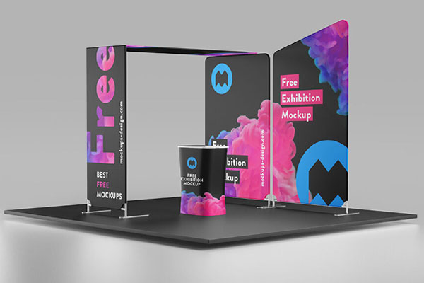3 Exhibition Mockup in Varied Visions