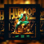 Eye-Catching Gold Hip Hop Album CD Cover Template