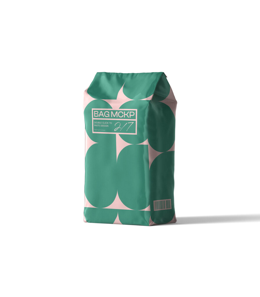 Fabric Food Bag Mockup Standing